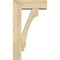 Ekena Millwork Imperial Block Rough Sawn Bracket w/ Offset Brace, Douglas Fir, 6"W x 16"D x 28"H BKT0604X16X28IMP05RDF - alternate 3